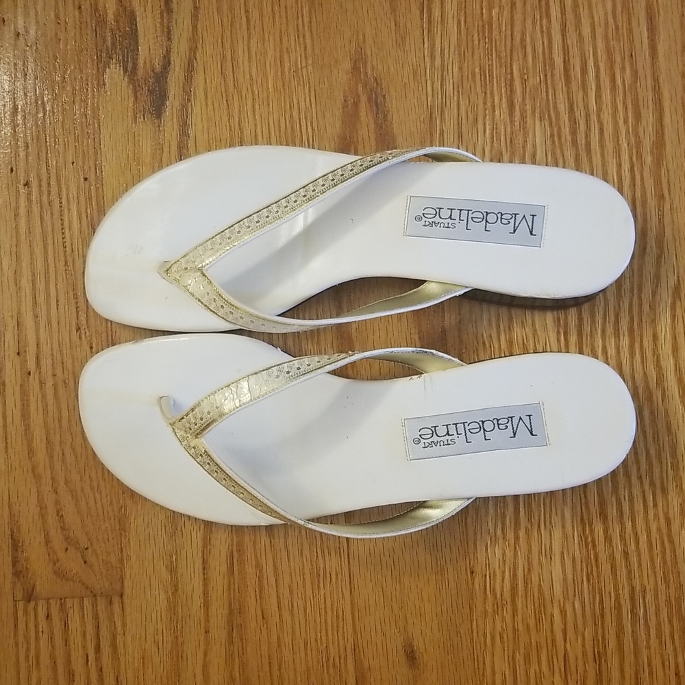 White Madeline stuart small heel sandals